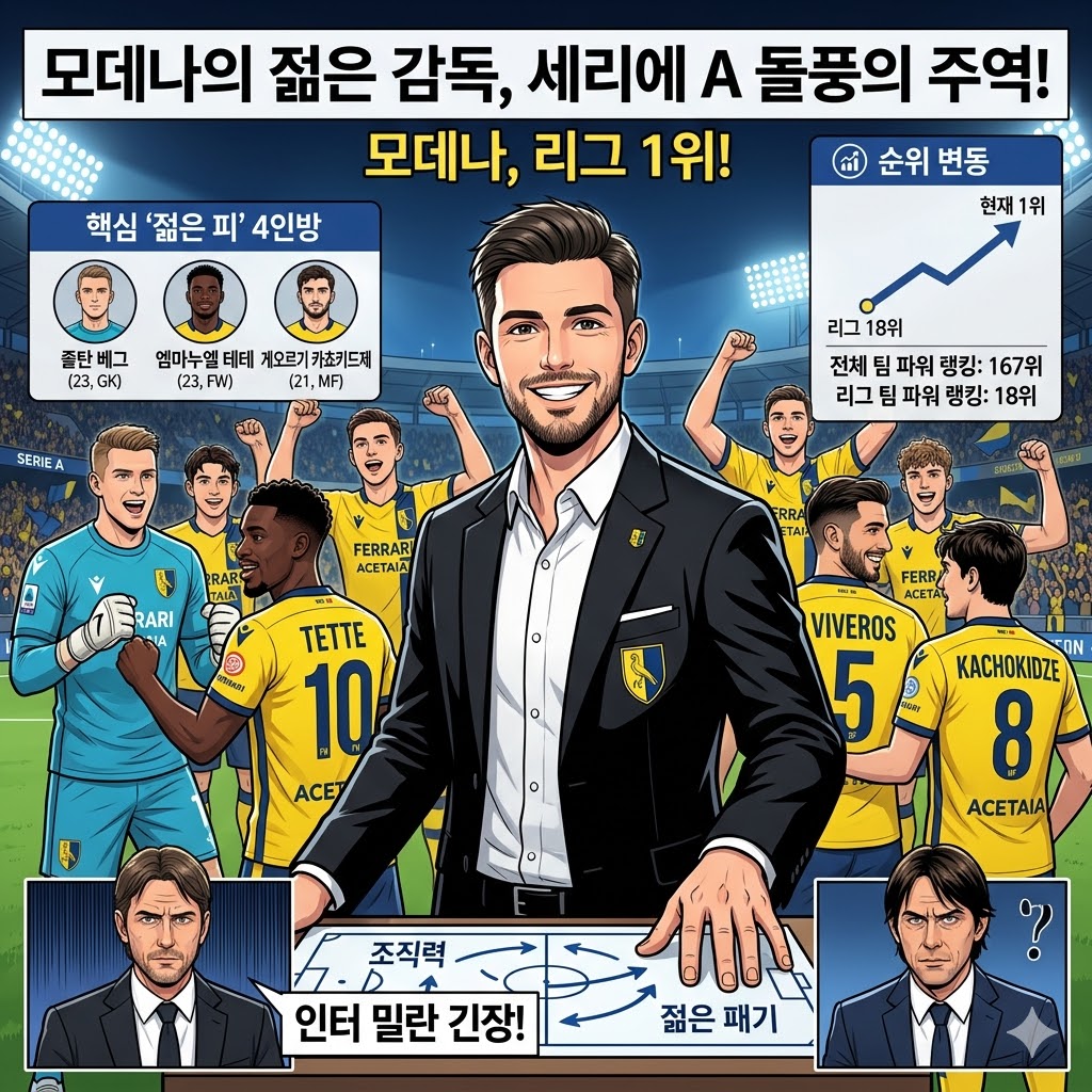 모데나 돌풍! 세리에A 판도를 흔들다